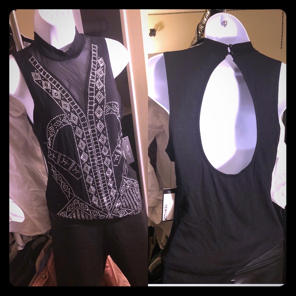 Studded Black tank top